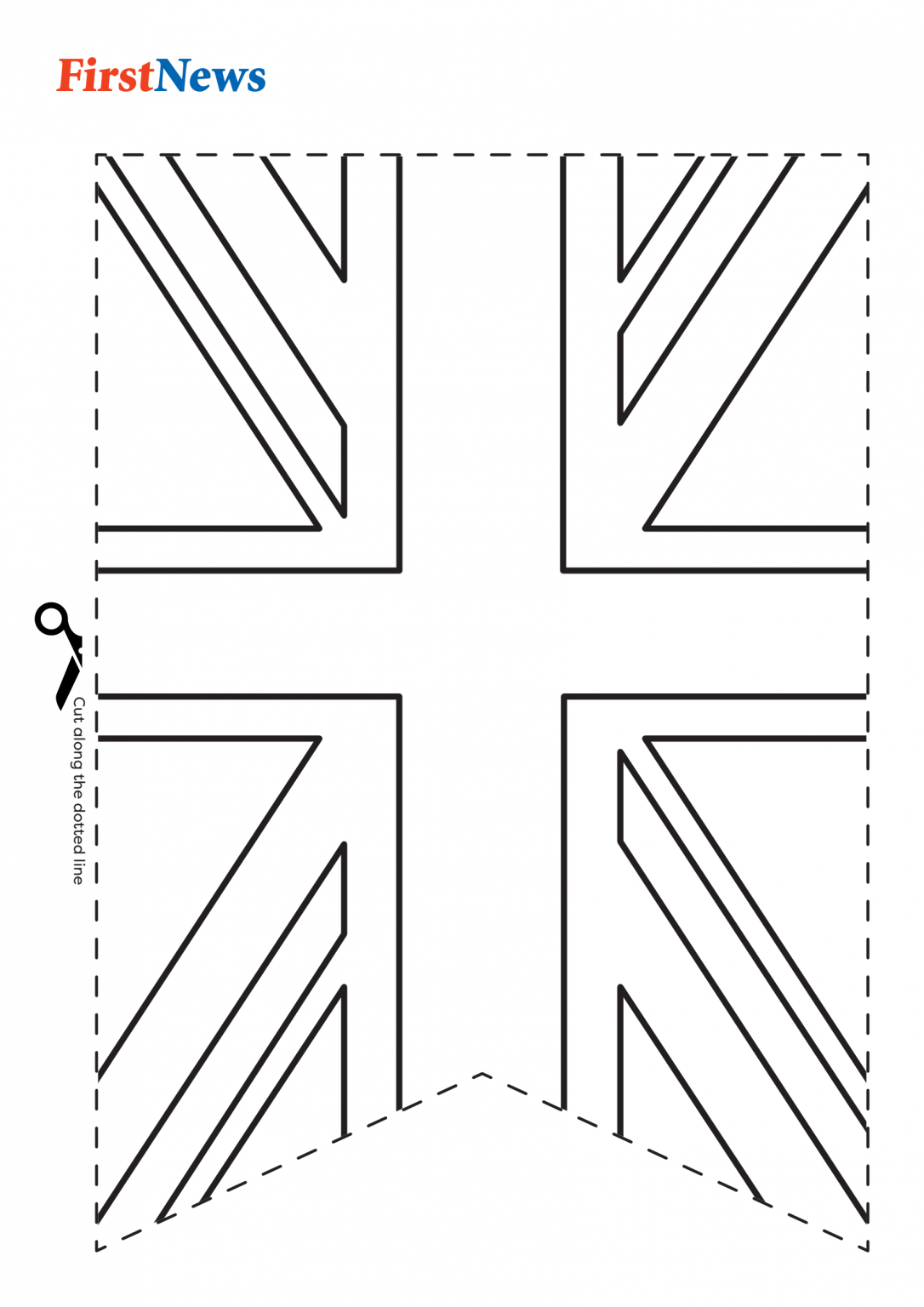 Colour In Your Own VE Day Bunting First News